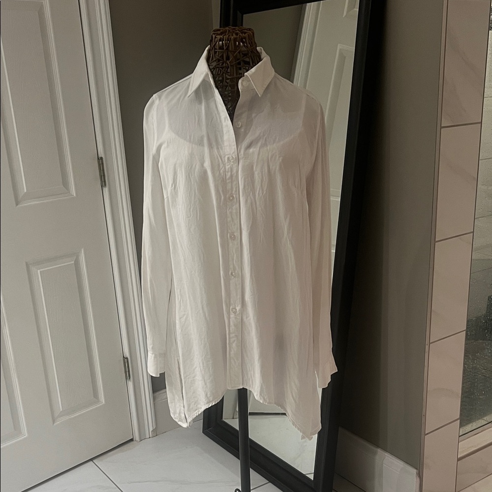 Zac & Rachel White Casual Button Down Shirt